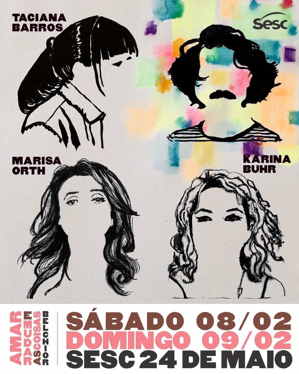 Estamos de volta e com saudades desse som!

<a href="/sesc24demaio/">Sesc 24 de Maio</a> 
<a href="/karinabuhr/">Karina Buhr</a> 
Marisa Orth