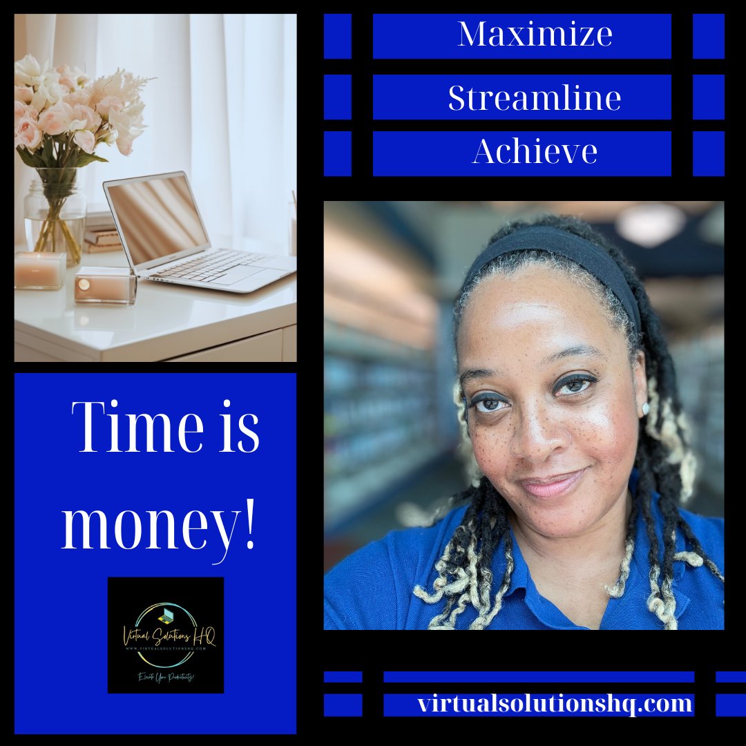 Did you know? Time = Money! Let us handle the busywork so you can focus on what matters most. Ready to work smarter? Schedule a free consultation today at virtualsolutionshq.com. #TimeIsMoney #WorkSmarter #VirtualSolutionsHQ #MaximizeProductivity #AchieveYourGoals
#TimeIsMoney