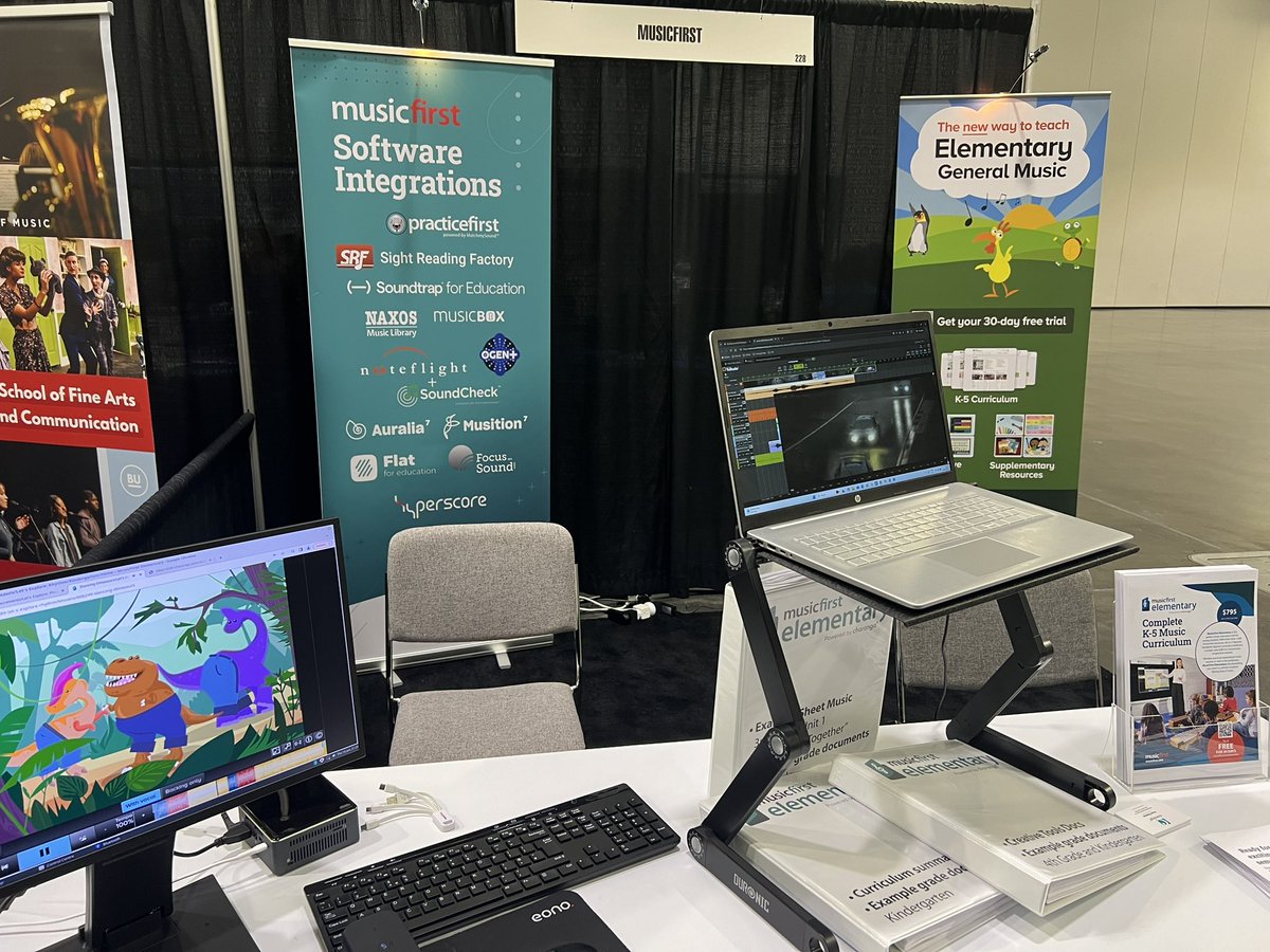 Showing musicfirstelementary.com at #casmec booth 228 for the next few days in Sacramento. Come and see this wonderful program with everything from great songs for you Kindergartners to exciting game footage video composing  for your 4-5th graders #musiced @charangamusic