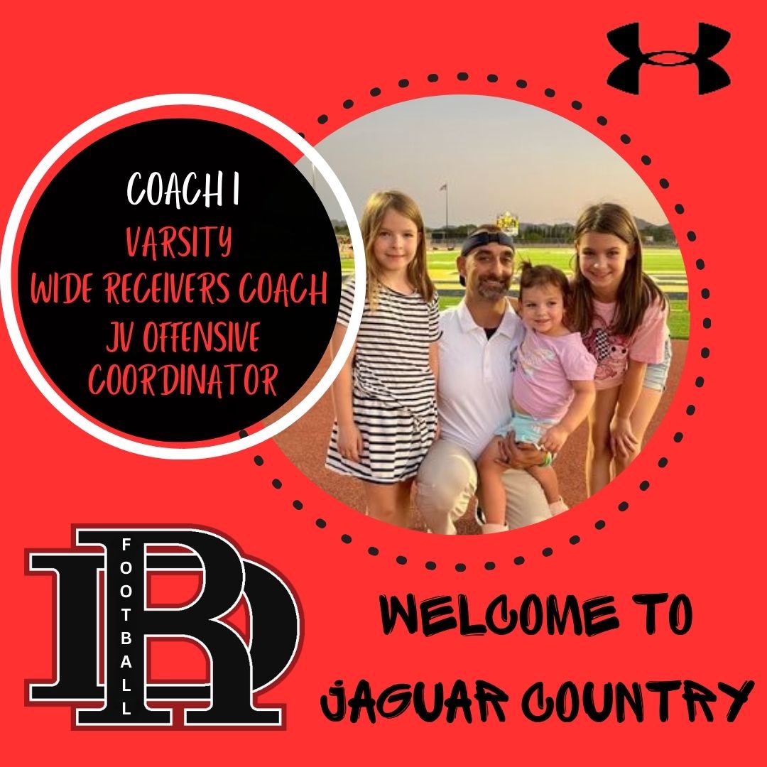 We want to welcome Coach Incorvaia aka Coach I to the Jaguar family. He played one year of college football at Thiel College before transferring to Kent State University. He is a proud Girl and Cheer Dad who enjoys gaming, working out, and supporting his girls as much as he can.