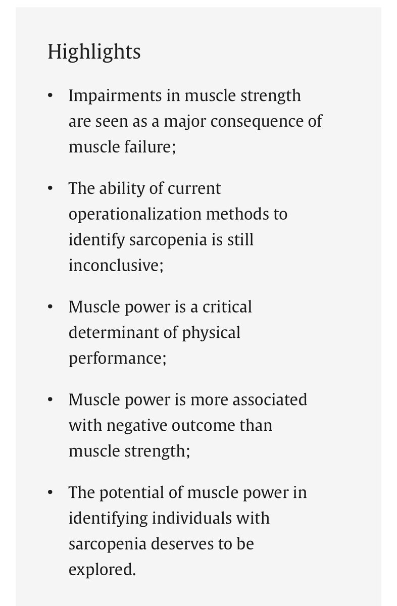 Why are we not exploring the potential of lower limb muscle power to identify people with sarcopenia?

💡The potential of muscle power in identifying individuals with sarcopenia deserves to be explored.

🔗sciencedirect.com/science/articl…