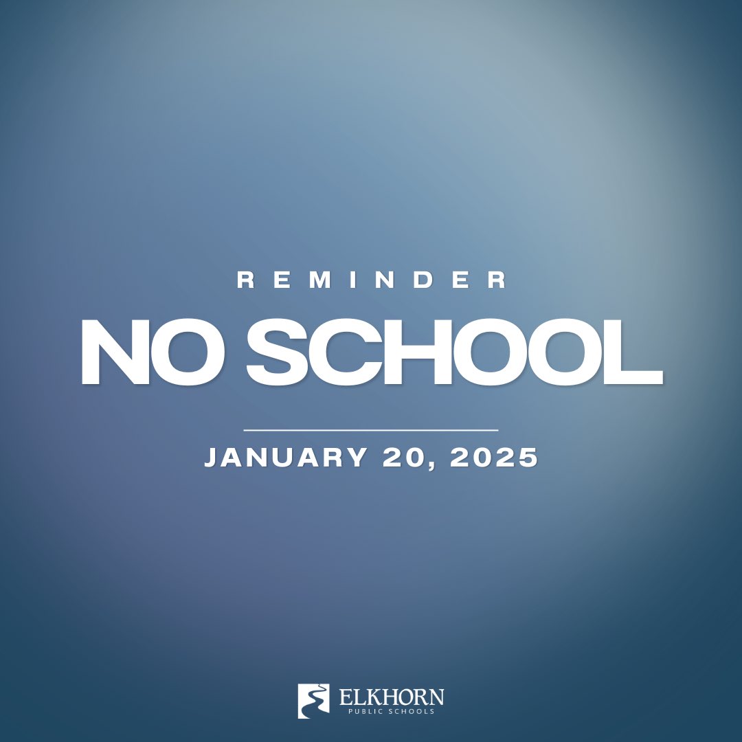 Elkhorn High School (@elkhornps_ehs) on Twitter photo Reminder for Monday, no school for students! 🤘🏼 Reminder for Monday, no school for students! 🤘🏼