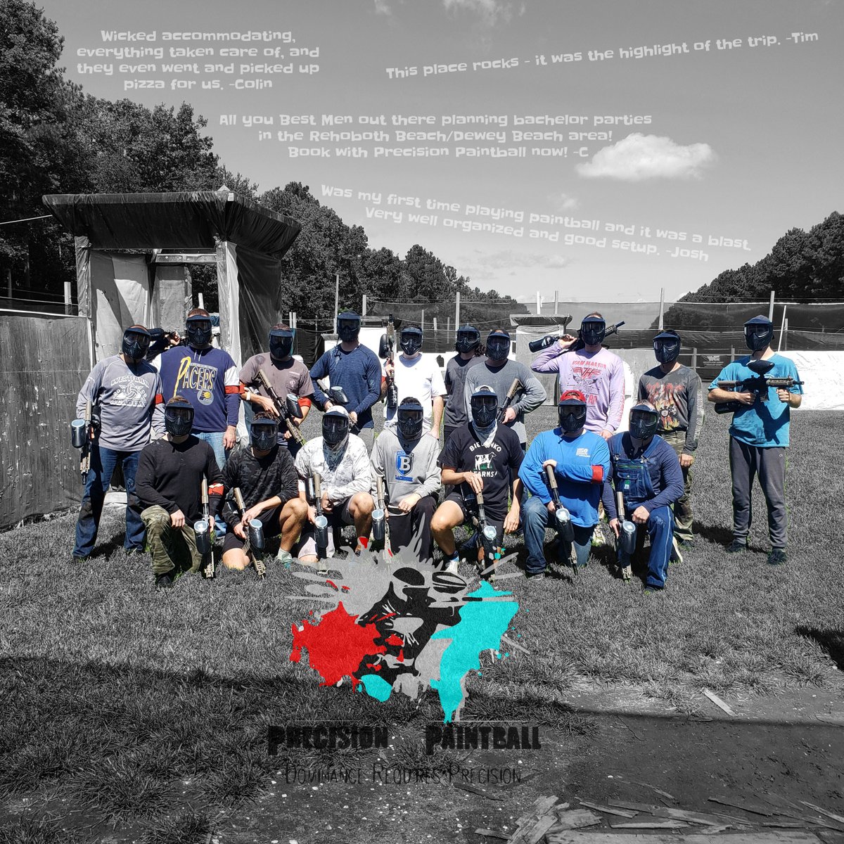 What was the most epic bachelor party you've been to? For many, it involved a trip to Precision Paintball. 

#paintball #bacheclorparty #bachelorpartyideas #bachelorparties #highadrenaline #precisionpaintball