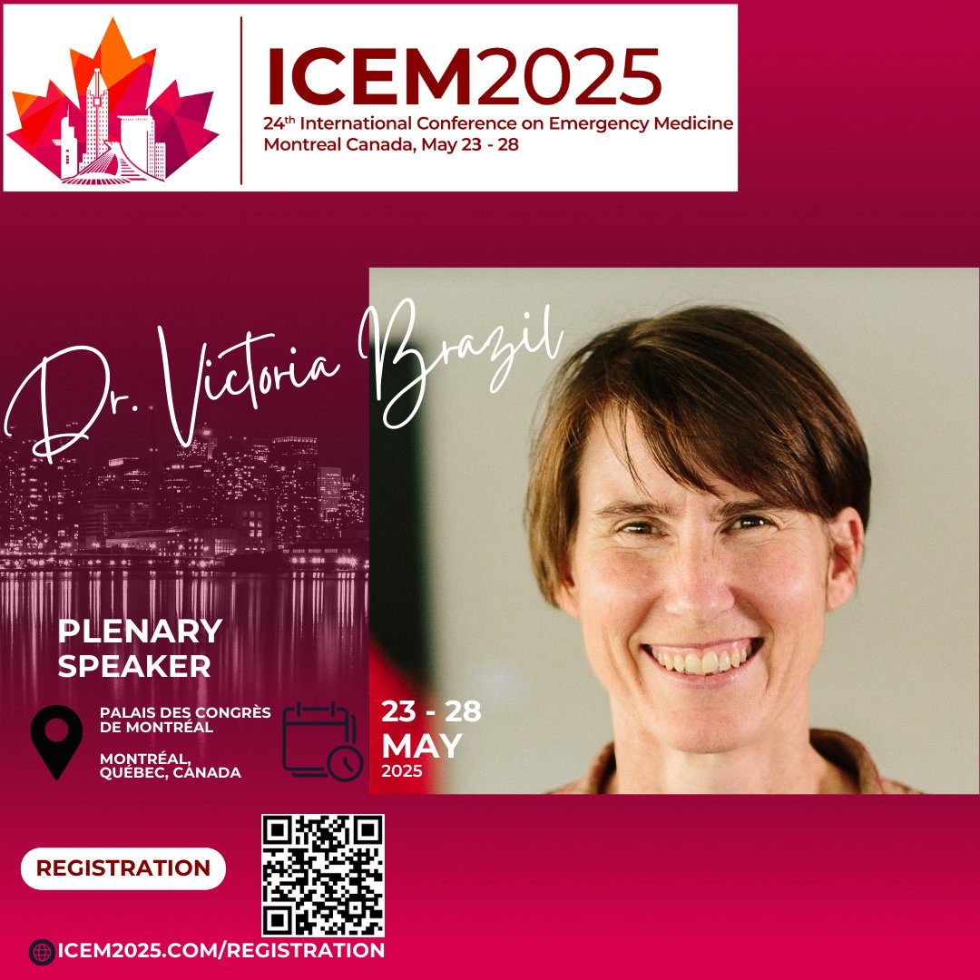 International Conference on Emergency Medicine (@icem2025) on Twitter photo We are very excited for #ICEM2025 which is just a few months away. If you are coming/thinking of coming we want to introduce one of our amazing Plenary Speakers.
Dr. Victoria Brazil <a href="/SocraticEM/">Victoria Brazil</a>
For more info on our plenary speakers, click this link: icem2025.com/plenary-speake… We are very excited for #ICEM2025 which is just a few months away. If you are coming/thinking of coming we want to introduce one of our amazing Plenary Speakers.
Dr. Victoria Brazil <a href="/SocraticEM/">Victoria Brazil</a>
For more info on our plenary speakers, click this link: icem2025.com/plenary-speake…