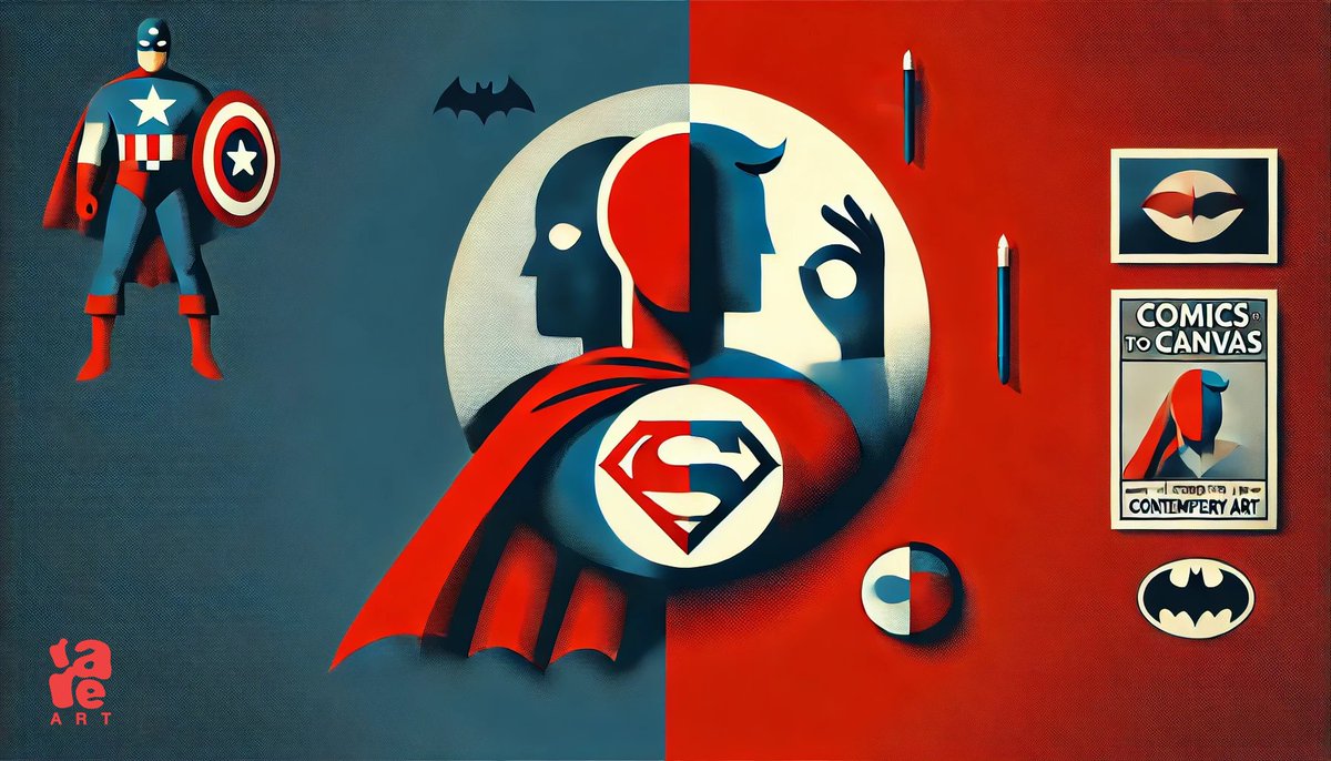 The Joker's Smile on Canvas: Superheroes and Villains Inspiring Modern Art 

➡️Read More r4re.art/en/post/19-the…

#KeepitRare
