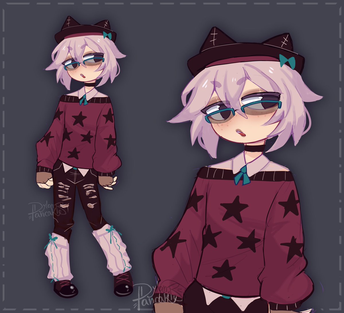 OC DESIGN ❤️ #pancakeocs #myoc 
I wanted more characters with white hair, so