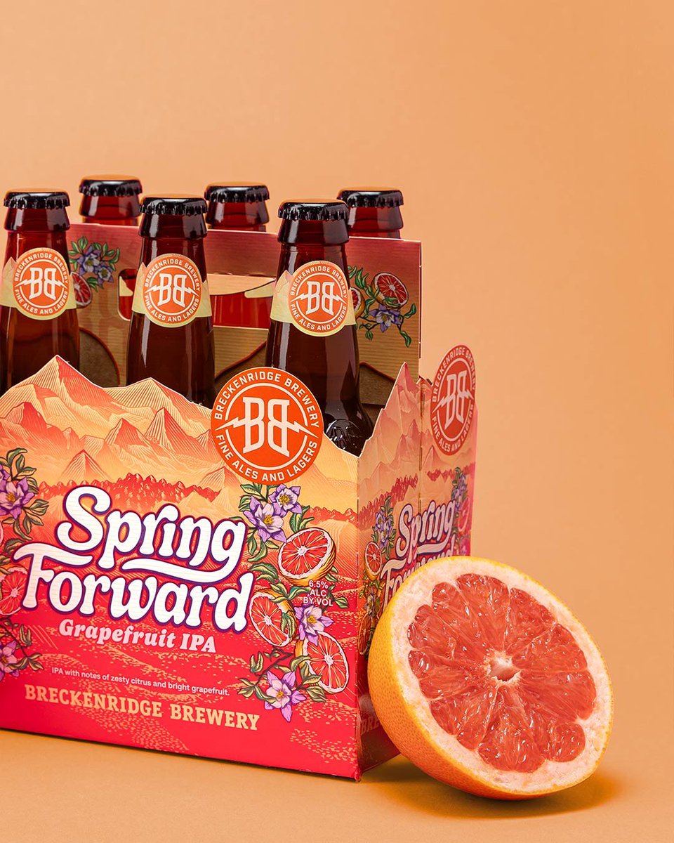 Say Hello to our newest seasonal, Spring Forward Grapefruit IPA! 🌸 👋  Bursting with zesty notes of citrus &amp; hops, this delicious brew captures the essence of Spring.