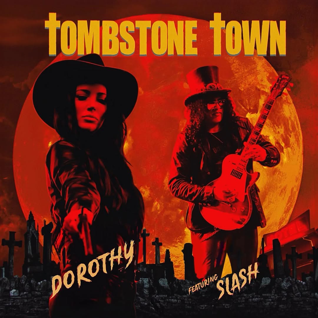 "Tombstone Town", new single by Dorothy ft. #Slash, available on January 24th. 
Pre-save:  ffm.to/tombstonetown
