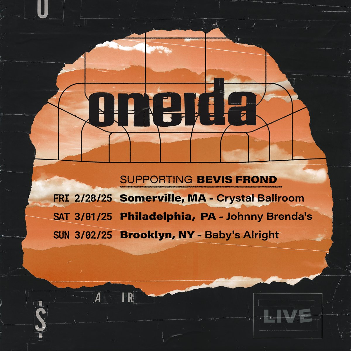 We're supporting Bevis Frond on their East Coast dates - still some tickets left but going fast. It's the Frond's first US tour in 25 years!