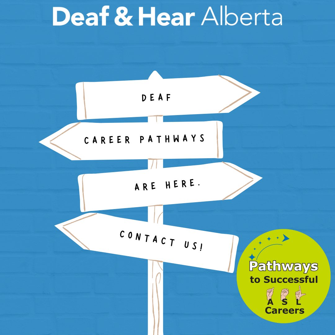 DeafandHearAB's tweet image. We’re excited to announce our Pathways to Successful ASL Careers project! We’re currently recruiting Deaf Albertans interested in becoming Deaf Interpreters or certified ASL instructors. Apply now by emailing cindyp@deafandhearalberta.ca #DeafCareers #ASL #DeafInterpreter
