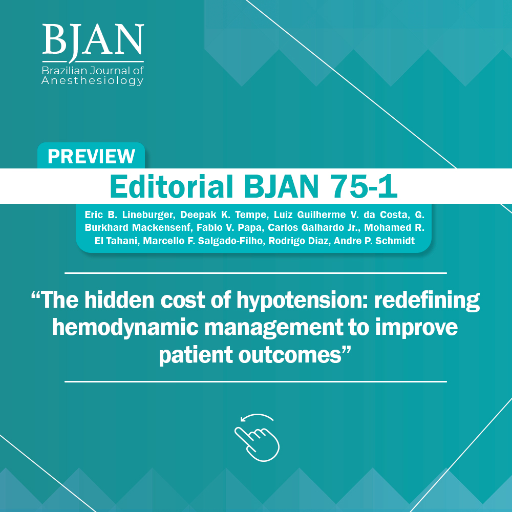 BJAN - Brazilian Journal of Anesthesiology tweet media