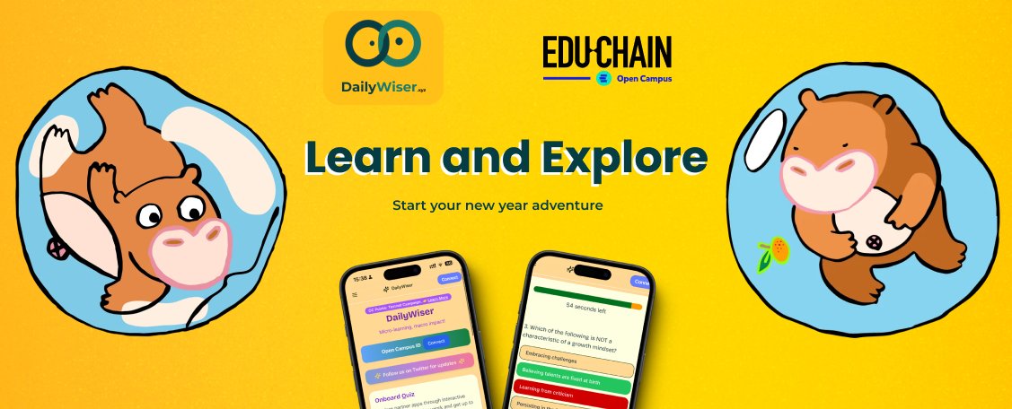 DailyWiser_'s tweet photo. Kickstart 2025 with personalized learning:

🤖 AI tutors tailored for you
🏆 Earn certificates through quizzes
🏅 Track progress, unlock achievements

Start your learning journey today. Level up your skills. 📚 https://t.co/x4KrrLvSTr