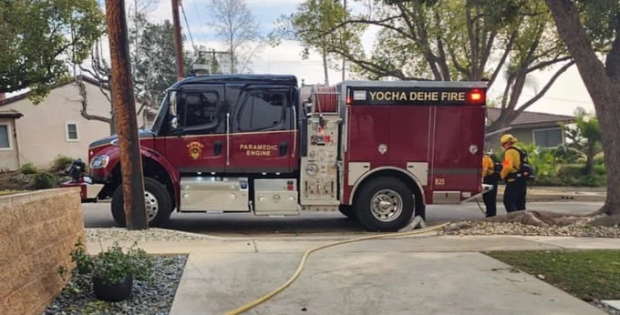 Responders from Yocha Dehe Wintun Nation are fighting the firestorm in Southern California.