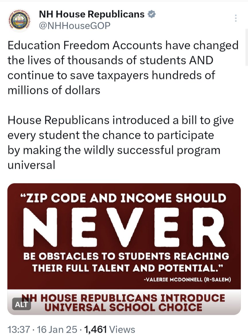 Jethro 'ππ¦' Bass (@jethrobass) on Twitter photo Just remember that in Croydon the <a href="/NHGOP/">New Hampshire Republican Party</a> and <a href="/NHEdCommr/">NHEDC Frank Edelblut</a> aided free staters in attempting to destroy public education (to replace it with "pod learning"). <a href="/ChrisSununu/">Chris Sununu</a> couldn't even speak up (yet he did instantly when they attacked a ski resort) #NHPolitics #NHEd Just remember that in Croydon the <a href="/NHGOP/">New Hampshire Republican Party</a> and <a href="/NHEdCommr/">NHEDC Frank Edelblut</a> aided free staters in attempting to destroy public education (to replace it with "pod learning"). <a href="/ChrisSununu/">Chris Sununu</a> couldn't even speak up (yet he did instantly when they attacked a ski resort) #NHPolitics #NHEd