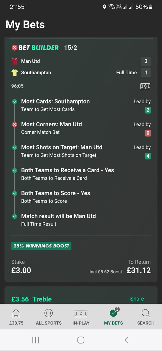 stevennesden's tweet photo. @bet365 why have you not honoured the last corner of the game, it's a corner regardless if the full time whistle goes or not https://t.co/swBOz4nSFd