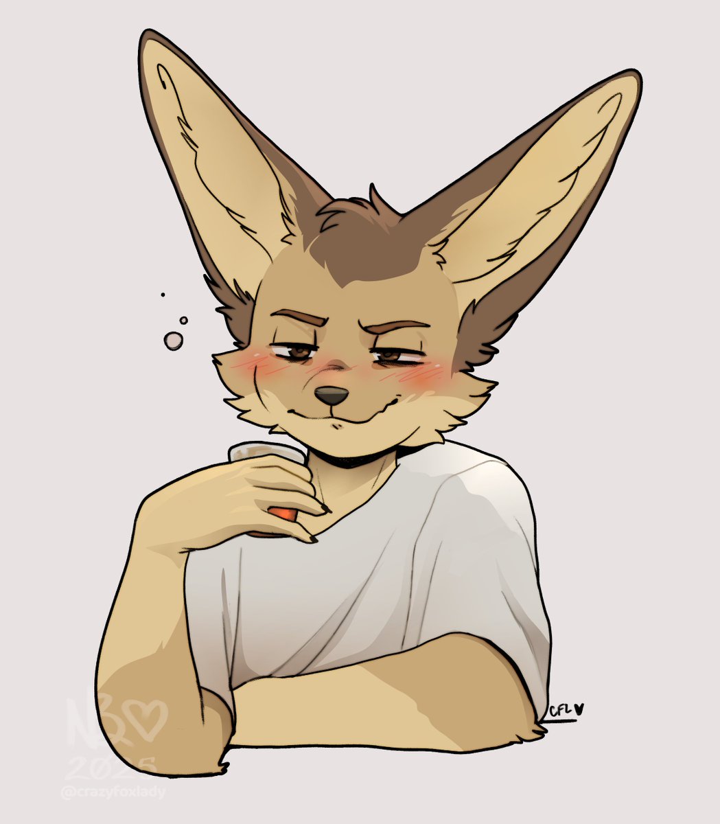 crazyfoxlady's tweet image. One more round! 😁❤️
Only slightly inebriated, for the wonderful bean @//RascalFennecFox !! ❤️❤️❤️