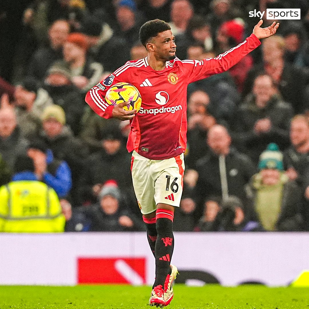 SkySportsPL's tweet photo. A first hat-trick for Amad Diallo 🔥 https://t.co/GrKJHjwYBn