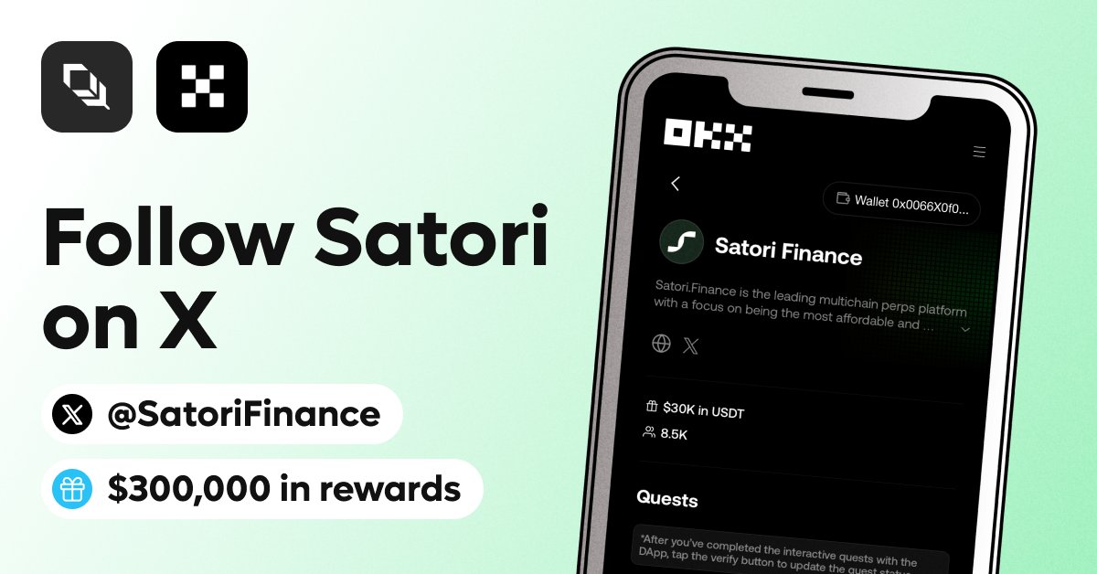 Meet <a href="/SatoriFinance/">Satori</a>, an OKX @Wallet Cryptopedia participant!

Satori combines the transparency and security of decentralized exchanges with the efficiency of centralized platforms. Its advanced orderbook model and off-chain aggregation enable seamless multichain asset exposure.