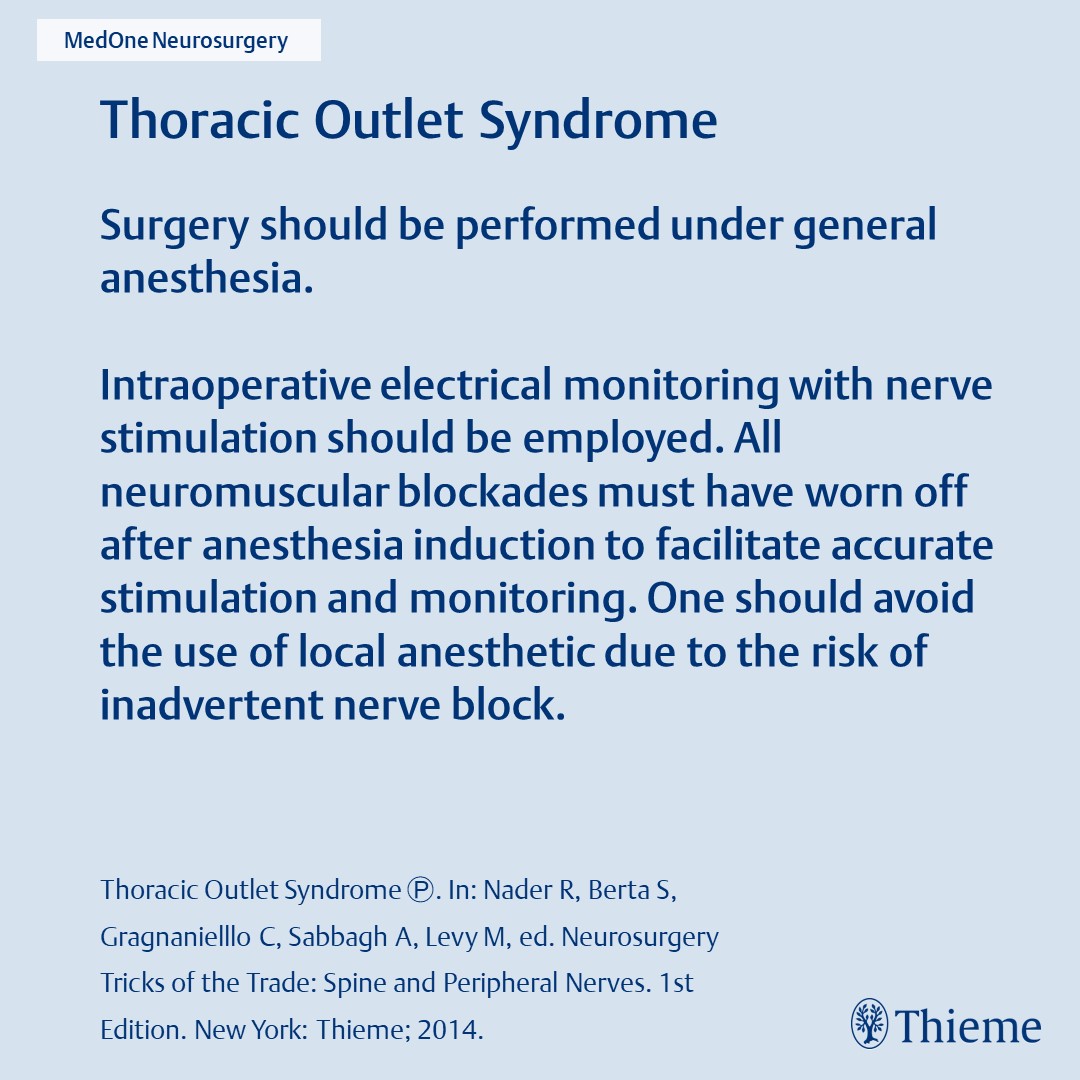 Thieme International (@thiemeintl) on Twitter photo New on MedOne Neurosurgery! 👀Learn more about Thoracic Outlet Syndrome. 
This free content collection is only available for a limited time!
➡️ brnw.ch/21wQ3MB
#Thieme #Neurosurgery #Surgery #Thorax #MedicalStudent #Residents #MedicalPublisher New on MedOne Neurosurgery! 👀Learn more about Thoracic Outlet Syndrome. 
This free content collection is only available for a limited time!
➡️ brnw.ch/21wQ3MB
#Thieme #Neurosurgery #Surgery #Thorax #MedicalStudent #Residents #MedicalPublisher