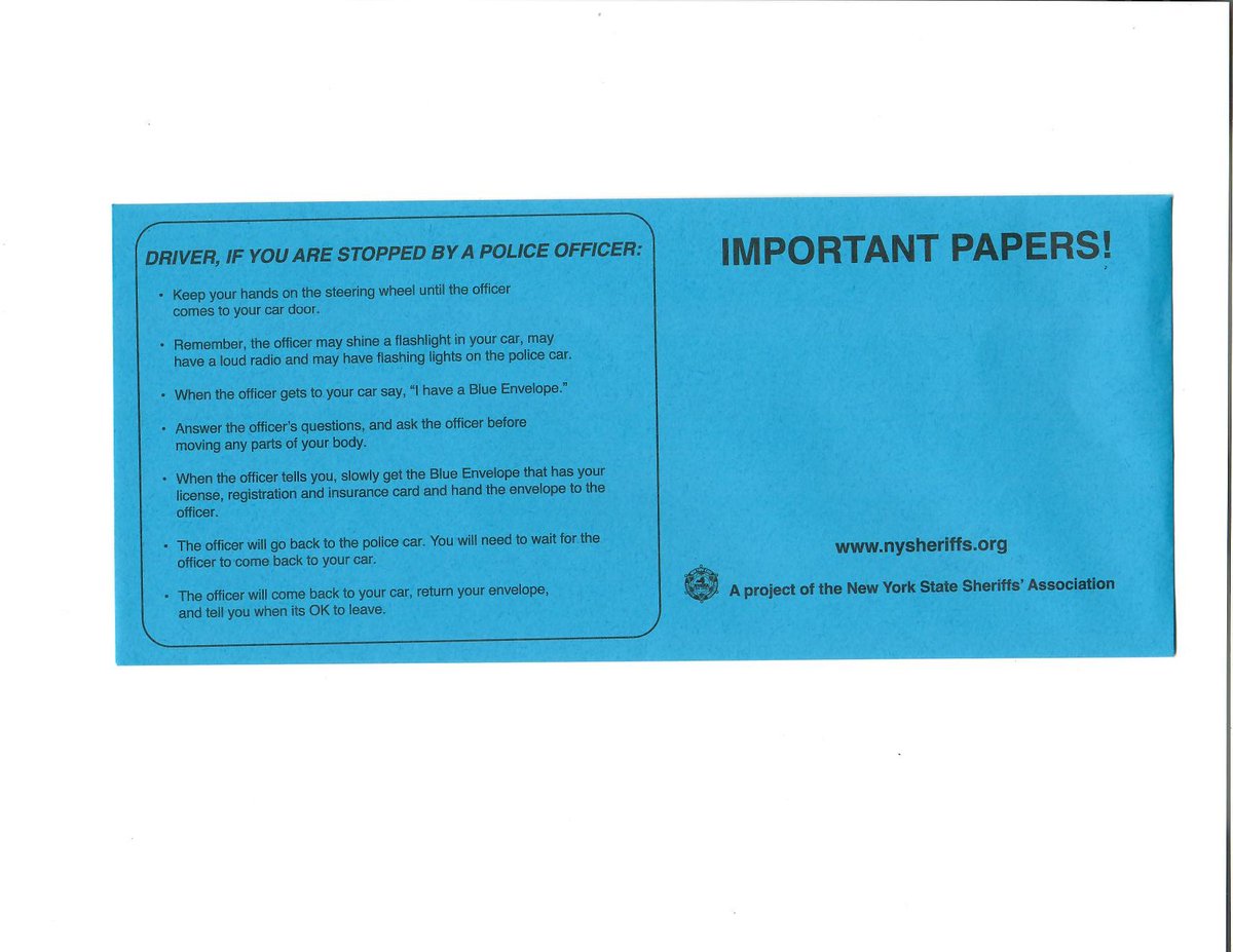 Sheriff Falco Announces the Adoption of the Blue Envelope Safety Program for Drivers with Autism ocv.im/1tffDlS
