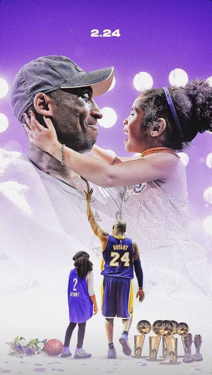 10 more days until it’s been 5 years.

We miss you, Kobe &amp; Gigi. 🐍💜