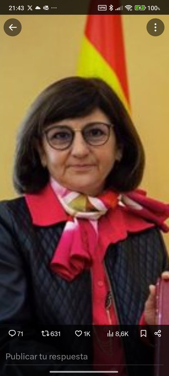 Kaiser_Narnia's tweet photo. Almudena Lastra. Fiscal  superior de Madrid.
Ha desestimado todas las denuncias por las 7.291 muertes infames en las residencias de Ayuso.
Nunca ha sido más cierto que la cara es el espejo del alma. https://t.co/q2x8WWwRS4