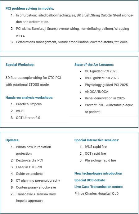 Sydney Intervention 2025 - Provisional Program Now Available epicregistration.com.au/event-program/