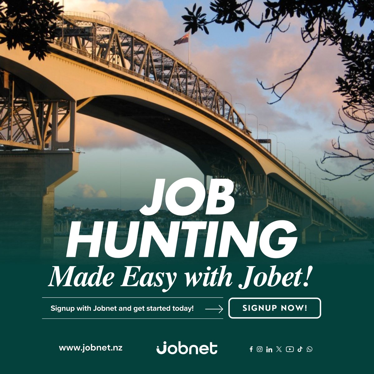 JobNetNZ's tweet photo. JOB hunting made with easy with JobNet!

JobNet makes the JOB search smarter, easier, and more personalized to your needs. Sign up with JobNet and get started today!

🔗 Create your profile now at https://t.co/B3xrP2jgcF and connect with top employers across New Zealand. https://t.co/NGHFyLCB4t