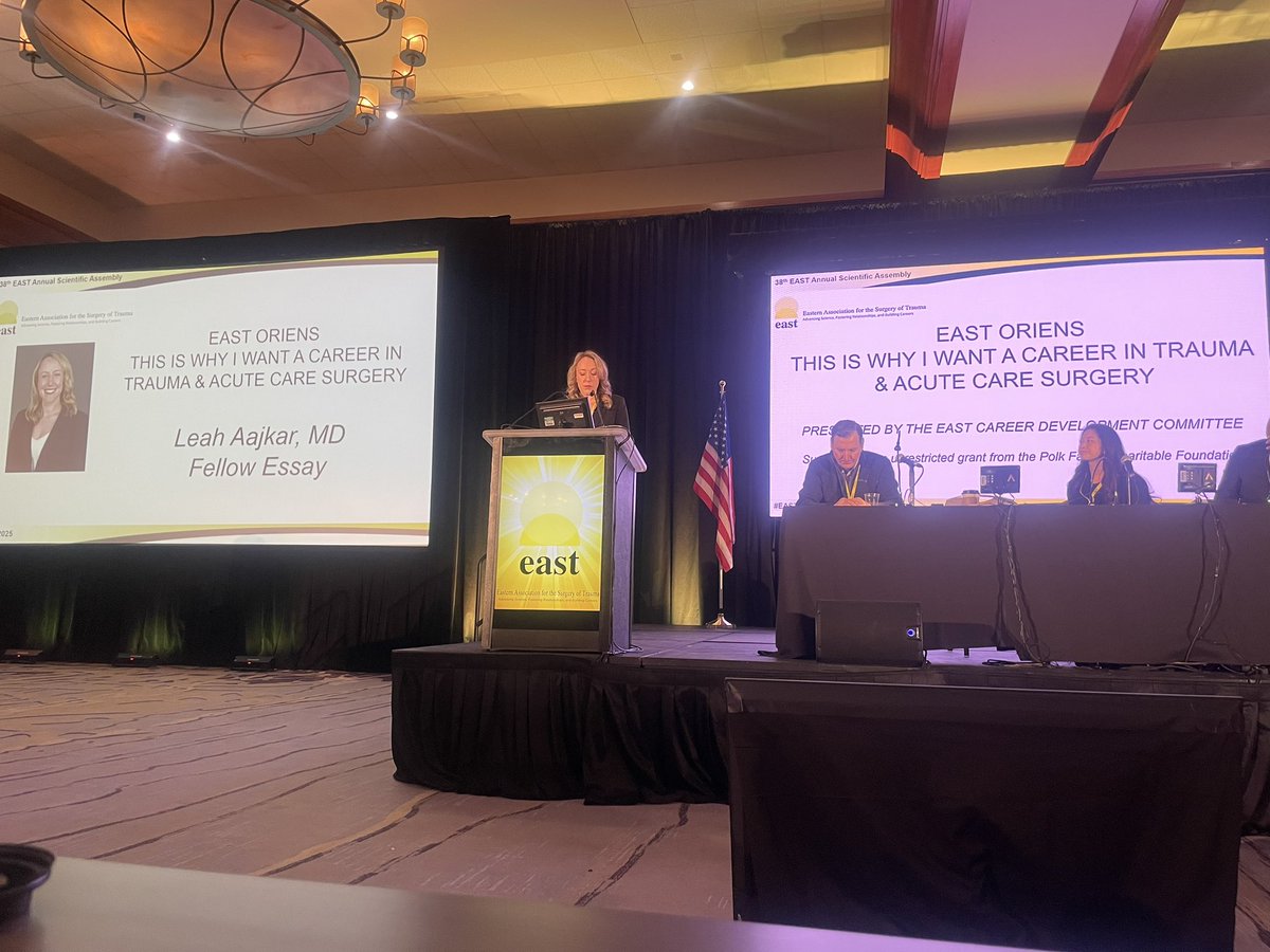 Amazing speech! <a href="/EAST_TRAUMA/">EAST</a> #uconnsurgery