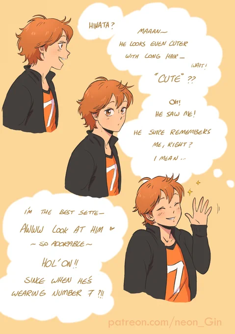 First reunion~
(2nd year Shoyo and  3rd year Atsumu)
#atsuhina 