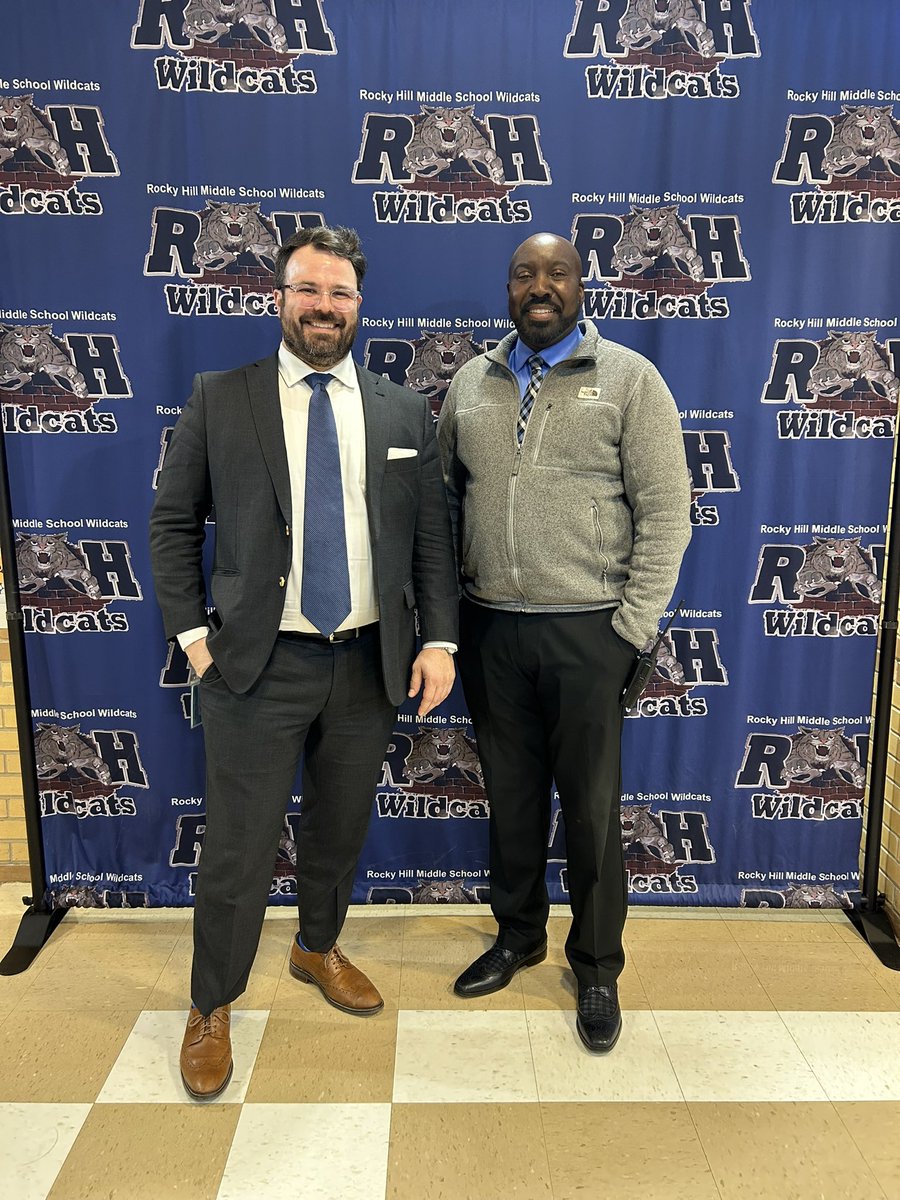 Shout out to <a href="/PrincipalRHMS/">Rocky Hill Middle School</a> for hosting me today! Great to see what you all are building at the middle school level. Thank you for your support and mentorship!