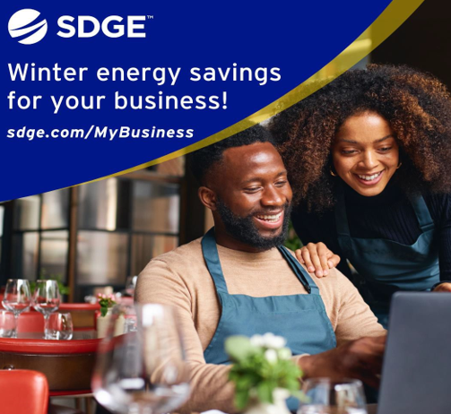 Ensure regular maintenance of heating and cooling systems to improve performance and extend their lifespan. Don’t forget to replace air filters frequently. Learn more energy-saving strategies for businesses at sdge.com/MyBusiness