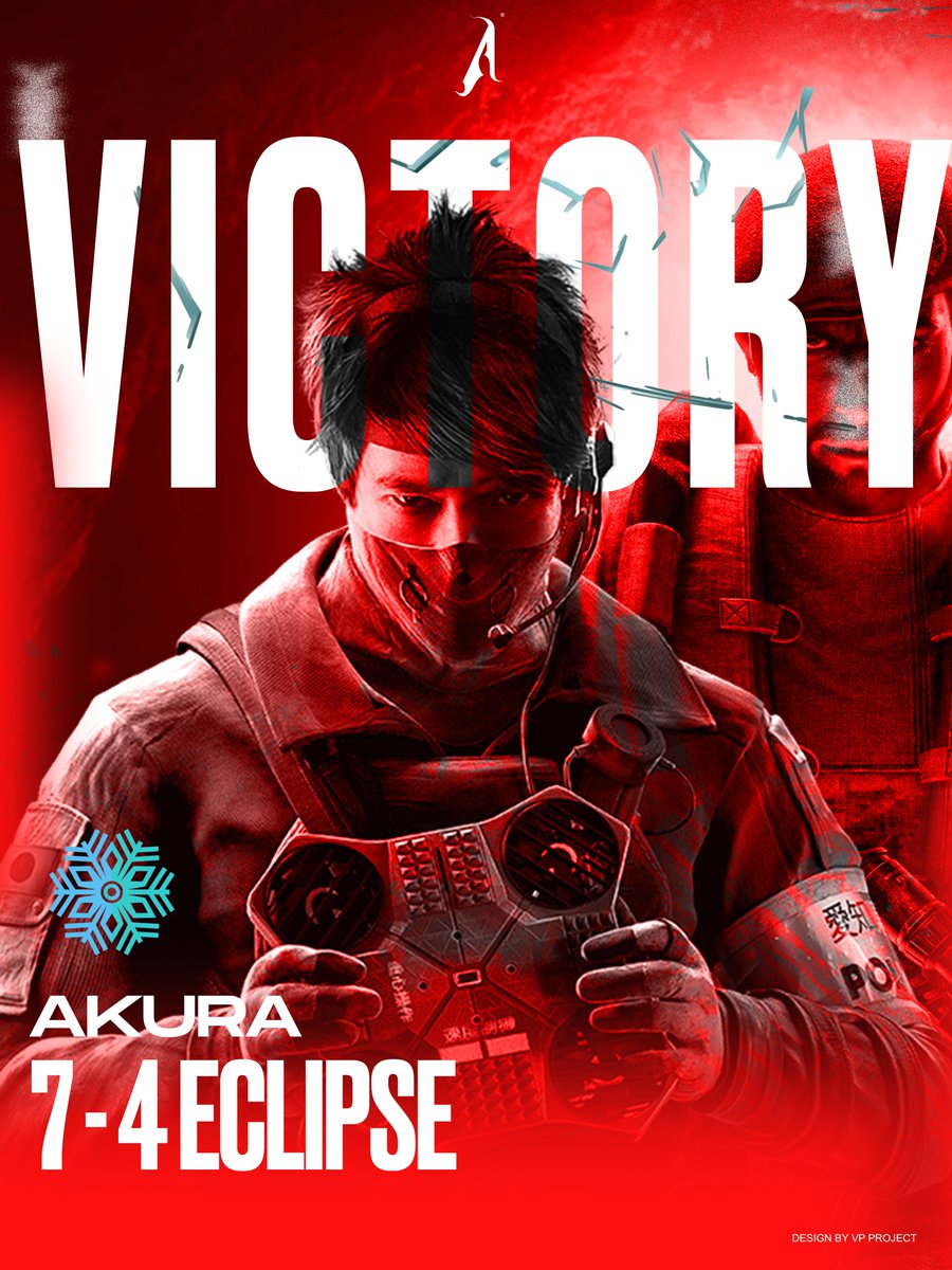AkuraEsport's tweet image. 📢Nos joueurs #R6S réussissent leur entrée dans la  #𝐄𝐋𝐂WinterLeague  en remportant leur match face à  @TeamEclipse123 !!!

✅7-4 
GG à eux !!! 🤝

Résultats encourageant pour la suite de la compétition. 🫶

#AKUforVictory ⛩️