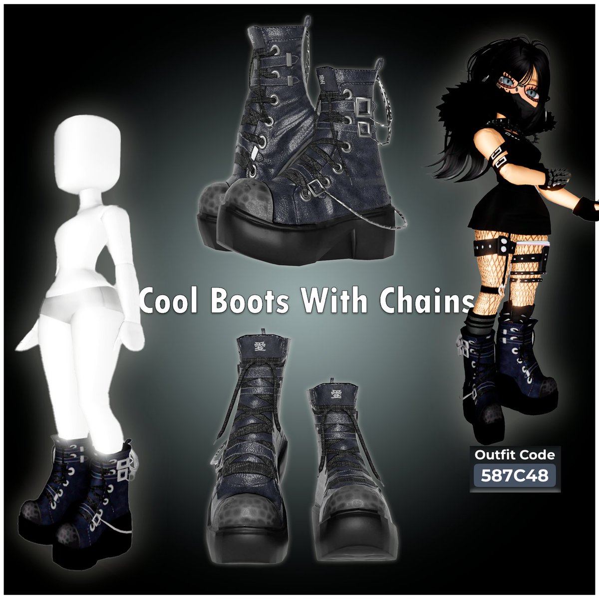 Cool Boots With Chains
.
roblox.com/catalog/137192…
.
.
.
.
#RobloxDev #UGC #ugccommunity #blender #roblox #fypシ