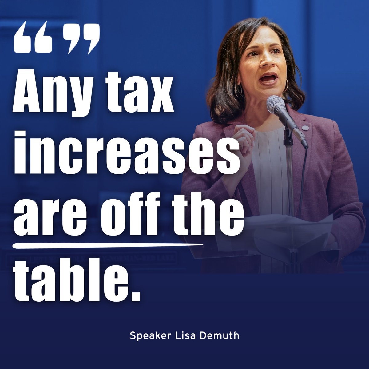 mnhousegop's tweet image. BREAKING: Speaker @LisaDemuthMN slams Walz budget proposal:
"A budget that raises taxes on Minnesotans and cuts funding for long term care is not a budget that values the people of Minnesota."

Read the full release here: 👇