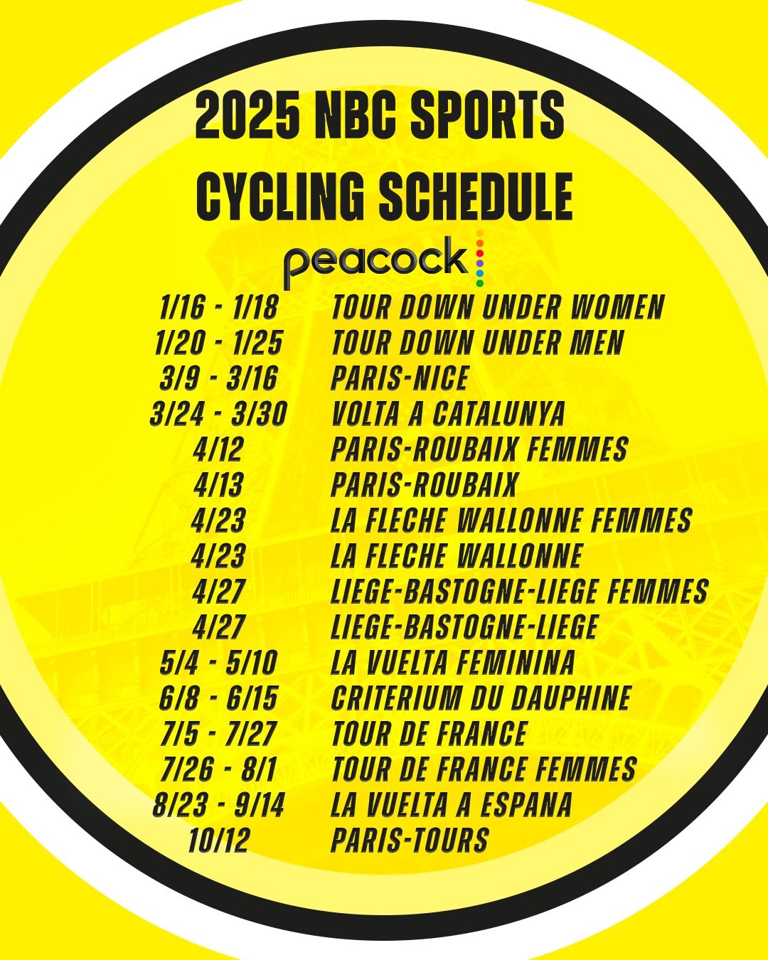 NBC Sports Cycling NBCSCycling X