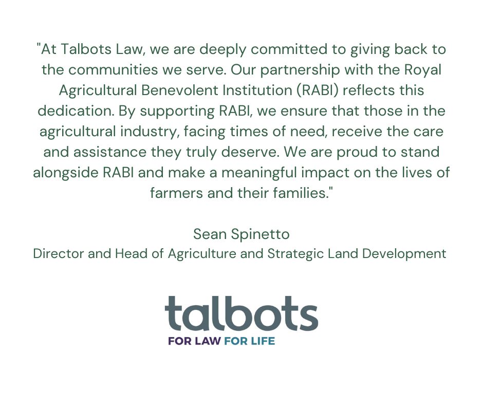 Thank you to <a href="/talbotslaw/">Talbots Law</a> for their support helping <a href="/RABIcharity/">RABI - the farmers charity</a> and we look for to seeing you in March #GuyMartindinner #RaceDay