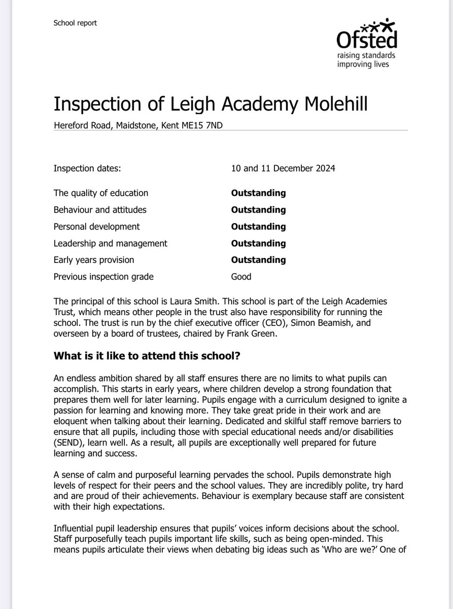 traceho's tweet image. So proud of our school! We are OUTSTANDING!! ✨🎉
leighacademymolehill.org.uk/2025/01/16/lei…