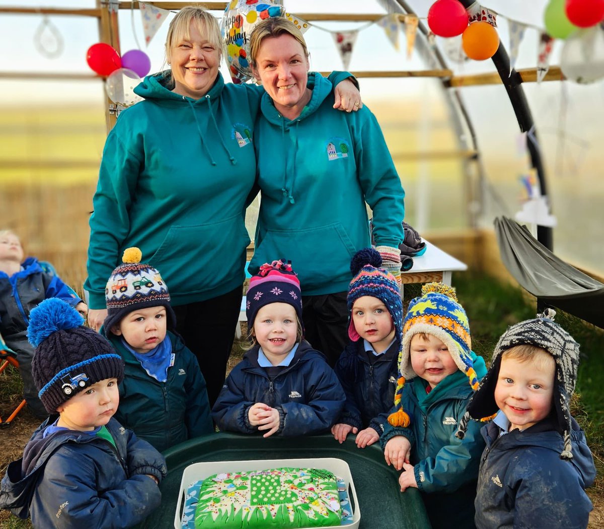 EllinghamCofE's tweet photo. Our fabulous, forest school nursery provision celebrated its 1st Birthday today. Wellies &amp;Wonder@Ellingham has been an amazing addition to our school and we love having our terrific two-year-olds! Thanks Mrs Swinbank for making a lovely cake to share. 💕 https://t.co/2LWEJYziDf