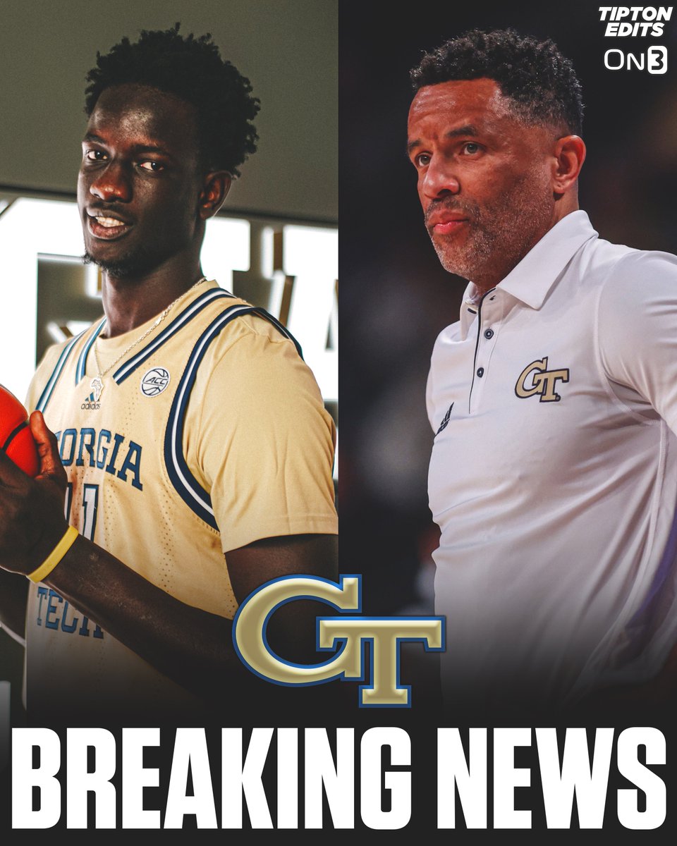 Joe Tipton (@tiptonedits) on Twitter photo NEWS: 2025 Top-15 overall recruit Mouhamed Sylla has committed to Georgia Tech, he tells <a href="/On3Recruits/">On3 Recruits</a>.
On3’s No. 1 ranked center chose the Yellow Jackets over Arkansas and Oregon.
Story: on3.com/news/top-15-re… NEWS: 2025 Top-15 overall recruit Mouhamed Sylla has committed to Georgia Tech, he tells <a href="/On3Recruits/">On3 Recruits</a>.
On3’s No. 1 ranked center chose the Yellow Jackets over Arkansas and Oregon.
Story: on3.com/news/top-15-re…