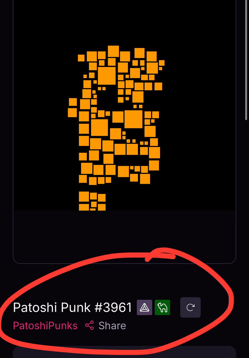 Woah 🤯 

Patoshi 1 of 1—the rarest Patoshi

Is on a Silk Road sat

The lore for our collection just writes itself 🫠