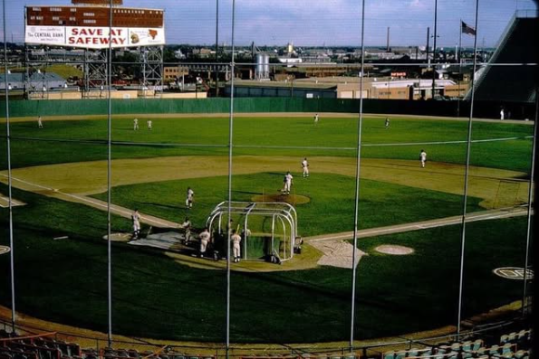 Did you know...Bob Uecker was a Denver Bear.

He played 52 games here in 1963, in between call-ups from Milwaukee.  He was good here too...hitting .283 with 8 HR &amp; 33 RBI.

This was Bears Stadium back in '63.
