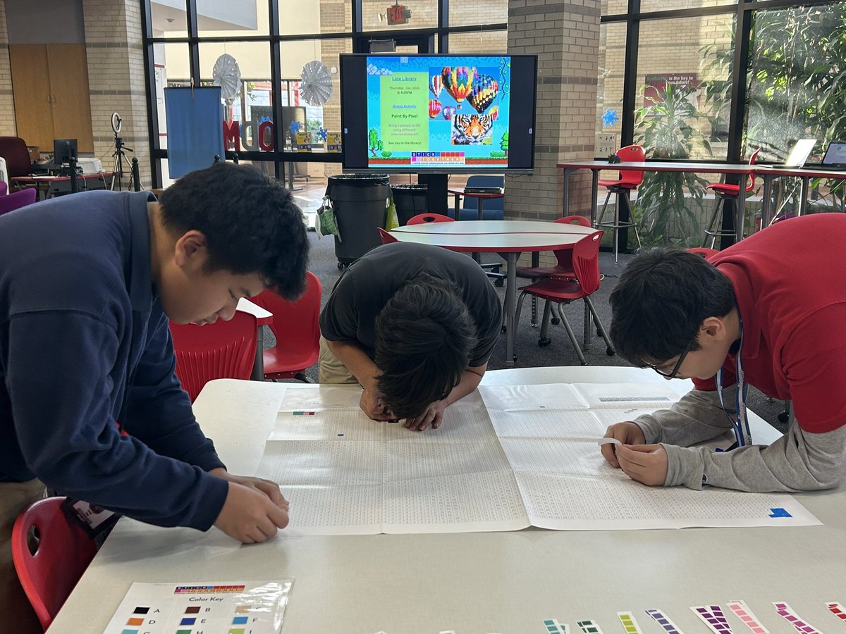 LibraryODMS's tweet image. Late Library: #PaintByPixels