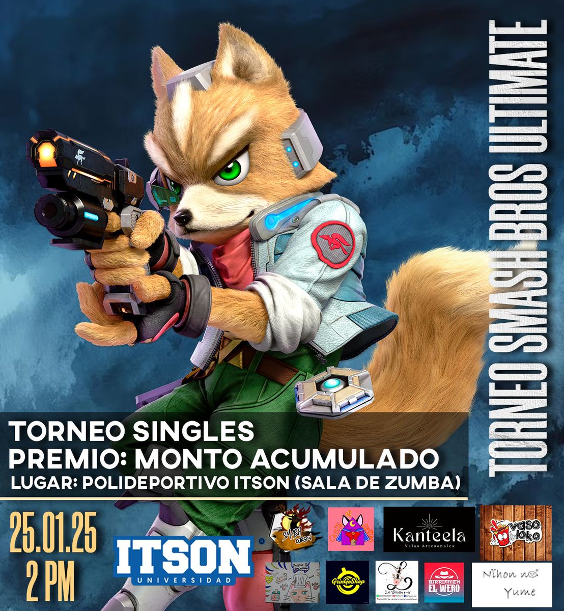 SmashObson's tweet photo. Buenas gente. Torneo parte del club de smash ITSON, en ITSON Campus Nainari el sábado 25 de enero El costo de la inscripción serán 50 pesos y de venue serán 10 pesos. El premio el acumulado de la inscripción. Setup para descuento 
Registro: 
https://t.co/Hzme9jgHk4 https://t.co/m9hqOmVHnL