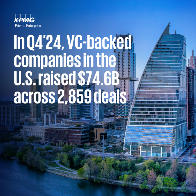 juleswalker4's tweet photo. The US saw total VC investment rise to its highest level since Q2’22 as interest and investment in AI continued to be red-hot. Read "Q4’24 Venture Pulse Report" here: https://t.co/7GDDHtxixm https://t.co/M1KBj3rQ5M