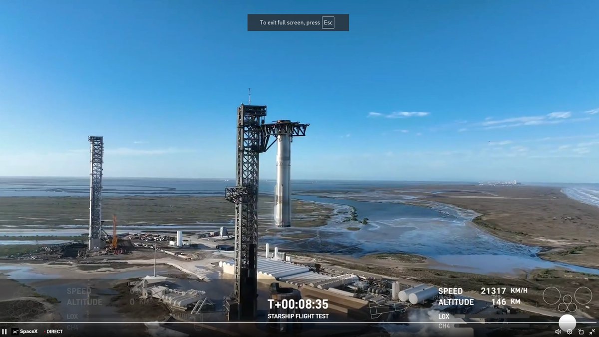 DaftPakkun's tweet photo. 2e fois sur #Mechazilla. Toujours aussi ouf ...
Par contre, le Starship ....
#Spacex https://t.co/2KEAWmFlMJ