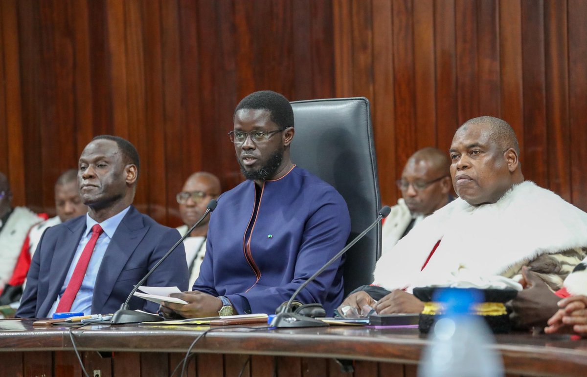 elmaalignjaay's tweet photo. En ma qualité de Président de l'Assemblée nationale, je tiens à féliciter le Chef de l'État, Bassirou Diomaye Faye, pour sa détermination à garantir une justice au service du peuple. Son discours prononcé ce jeudi 16 janvier,  lors de la rentrée solennelle des Cours et Tribunaux, constitue un acte symbolique fort, illustrant l'engagement de l'État en faveur d'une justice indépendante, équitable et accessible.

#senegal