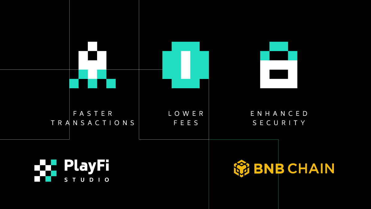 PlayFiStudios's tweet photo. Big news from Playfi Studios! We moved back home to @BNBCHAIN! 🎮 This is a game-changer for our Blockchain Gaming platform, bringing more efficiency, security, and growth for our community. 🌐

🚀Faster Transactions: Get ready for lightning-fast transaction times for a seamless Multiplayer DeFi gaming environment. ⚡️🎮

💰Lower Fees: More gaming, less cost! Enjoy reduced fees, keeping more value in your hands for Casual Gaming. 💸🕹️

🔒Enhanced Security: With the solid security protocols of BNB Chain, your Decentralized gaming interactions are safer than ever. 🛡️

Big shoutout to @BNBCHAIN for their support and innovation. Let's build the ultimate Ecosystem for competitive gaming together! 🎉🏆
