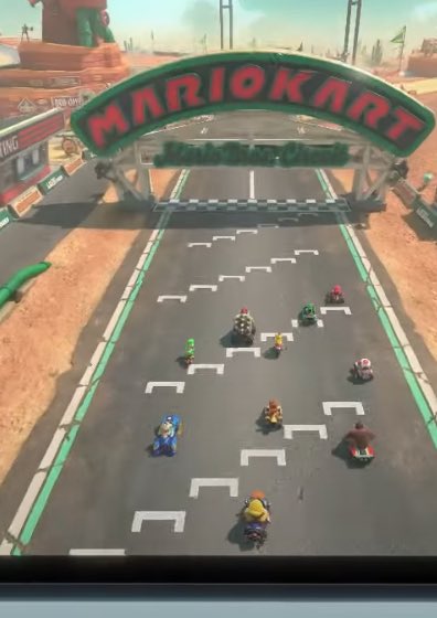 Hear me out about #MarioKart9 

We have 24 Player Mario Kart.

200– No 250cc. Bring back all past items, especially the big ones like the giant banana, Mega Mushroom, and the Bowser shell because the mayhem that will be caused will be perfect.