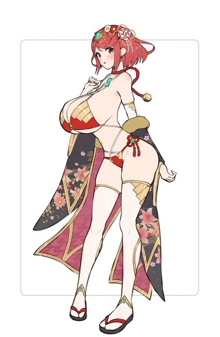 謹賀水着なホムラちゃん 